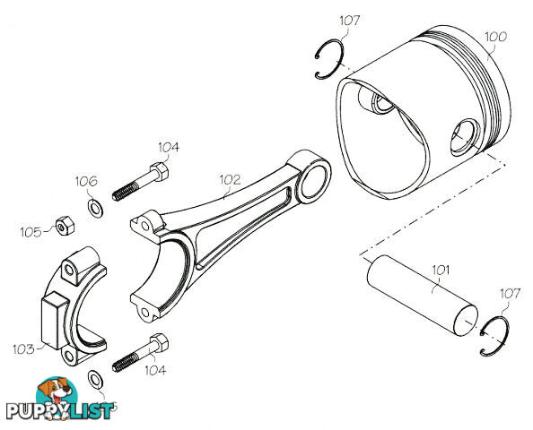 F1525 (YS ENGINE PART) CONNECTING ROD