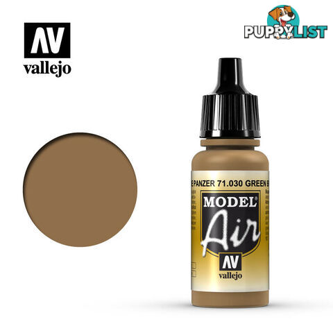 VALLEJO MODEL AIR ACRYLIC PAINT GREEN BROWN 71030 - VALLEJO