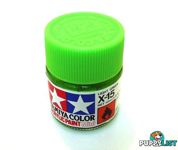 X-15   TAMIYA ACRYLIC PAINT LIGHT GREEN (gloss) - TAMIYA PAINTS &amp; Accessories