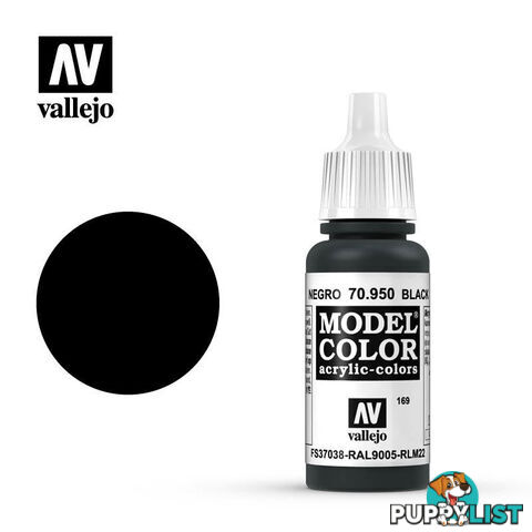 VALLEJO MODEL COLOR BLACK 17ML AV70950 - VALLEJO