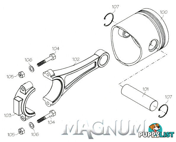 160714 (MAGNUM ENGINE PART) CAMSHAFT FT160AR