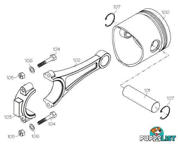 F1229 (YS ENGINE PART) DISC VALVE SCREW SET