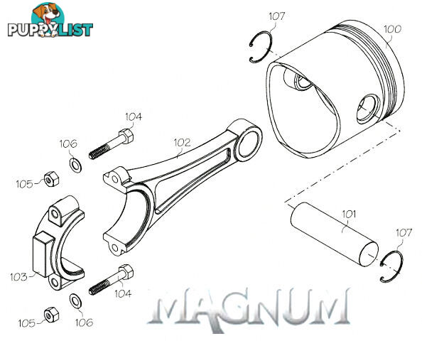 30844 (MAGNUM ENGINE PART) IDLE NEEDLE ASSY