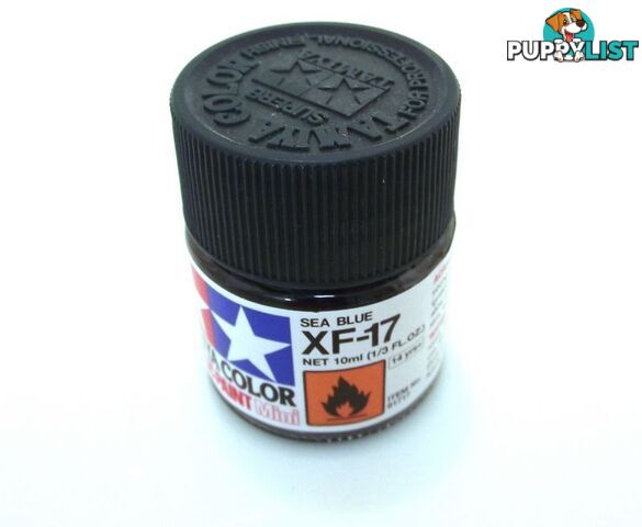 XF-17   TAMIYA ACRYLIC PAINT FLAT SEA BLUE - TAMIYA PAINTS &amp; Accessories