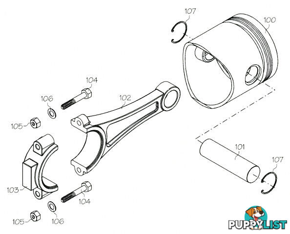 F1323 (YS ENGINE PART) WRIST PIN RETAINER