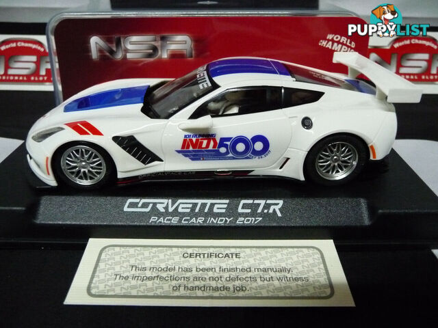 NSR 1:32 0062AW Corvette C7R Pace Car Indy 2017 slot car also suits  scalextric/carrera - NSR - Does not apply