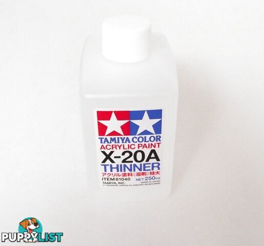 TAMIYA THINNERS X20A EXTRA LARGE 250ML - TAMIYA PAINTS &amp; Accessories