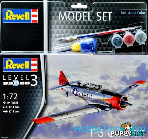 REVELL   SET T-6G TEXAN 1/72 63924    PLASTIC MODEL KIT - REVELL