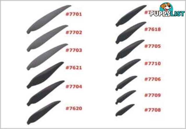 TY1 FOLDING PROP BLADE SET 10X6 TY7618 - TY1