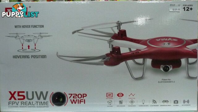 SYMA X5UW Drone FPV Real-Time 720P WiFi - Does not apply