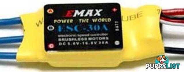 ESC 30Amp Speed Controller With/BEC Emax - EMAX