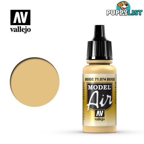 VALLEJO MODEL AIR ACRYLIC PAINT RADOME TAN 71074 - VALLEJO