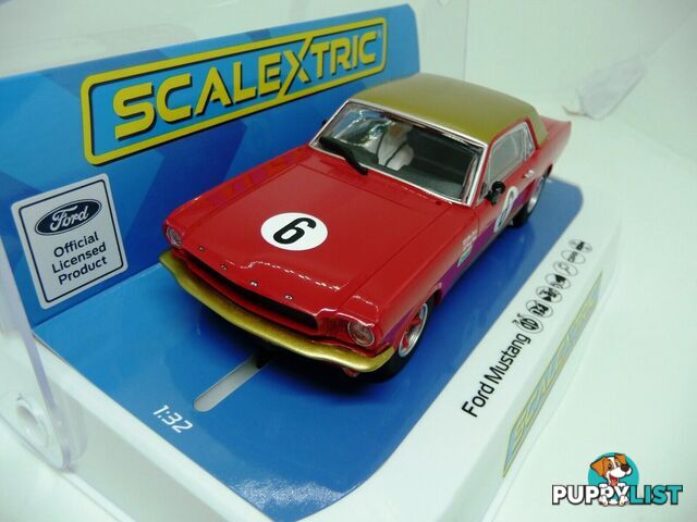 Scalextric C4339 Ford Mustang Alan Mann Henry Mann and Steve Soper slot car also suits Carrera - SCALEXTRIC - Does not apply