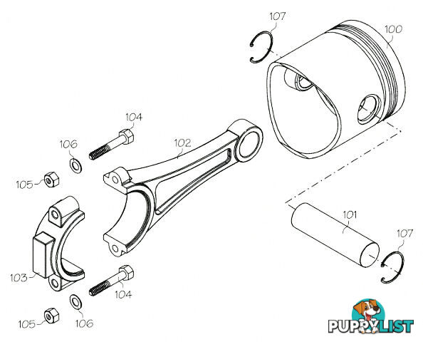 S1009 (YS ENGINE PART) WRIST PIN RETAINERS 50ST