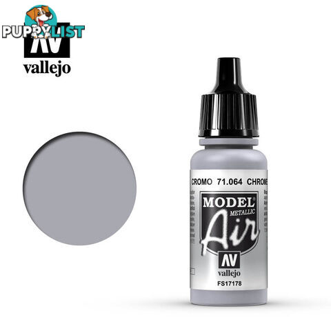 VALLEJO MODEL AIR ACRYLIC PAINT CHROME 71064 - VALLEJO