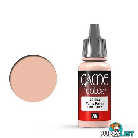 VALLEJO GAME 72003 Color Pale Flesh 17ml Acrylic Paint