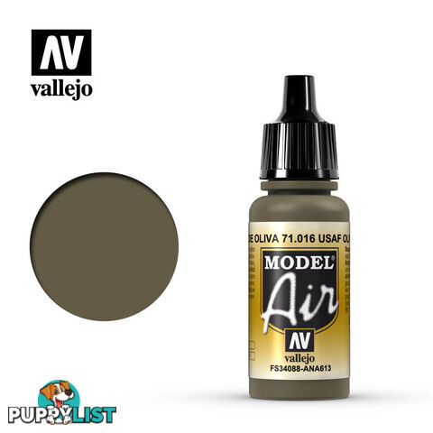 VALLEJO MODEL AIR ACRYLIC PAINT DARK GREEN 71016 - VALLEJO