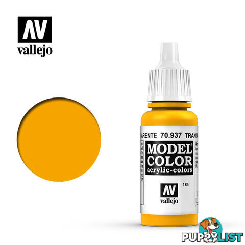 VALLEJO MODEL COLOR TRANSPARENT YELLOW AV70937 - VALLEJO