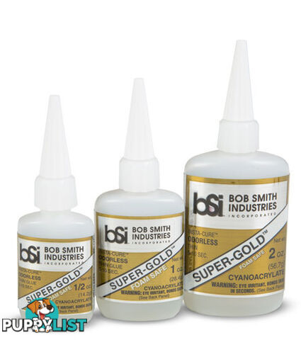 BOB SMITH SUPER GOLD ODORLESS THIN CA 1/2oz BSI121 - BOB SMITH INDUSTRIES