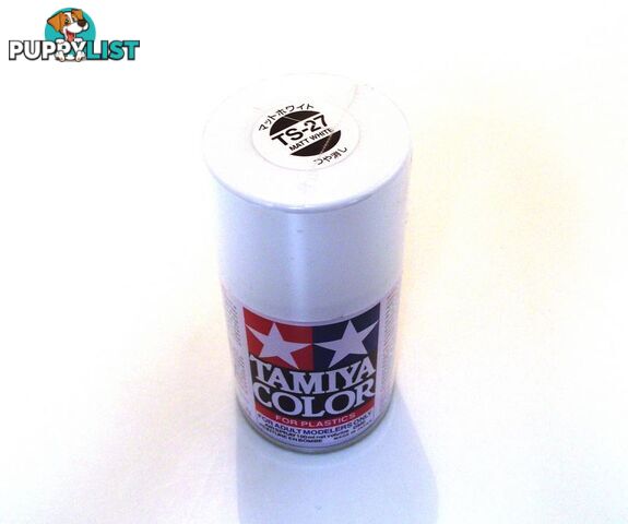 TS-27   TAMIYA ACRYLIC SPRAY PAINT  MATT WHITE - TAMIYA PAINTS &amp; Accessories