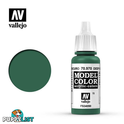 VALLEJO MODEL COLOR DEEP GREEN 17ML AV70970 - VALLEJO