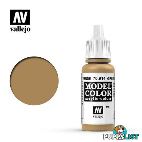 VALLEJO MODEL COLOR GREEN OCHRE 17ML AV70914 - VALLEJO