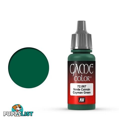 VALLEJO GAME 72067 Color Cayman Green 17ml Acrylic Paint