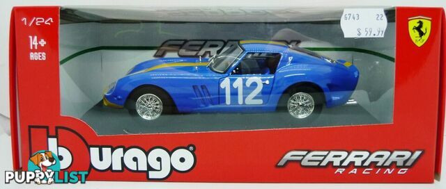 BBURAGO 26305 1/24 Ferrari 250 GTO Diecast Car - BBURAGO - Does not apply