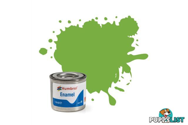 38   HUMBROL ENAMEL PAINT LIME GLOSS - HUMBROL