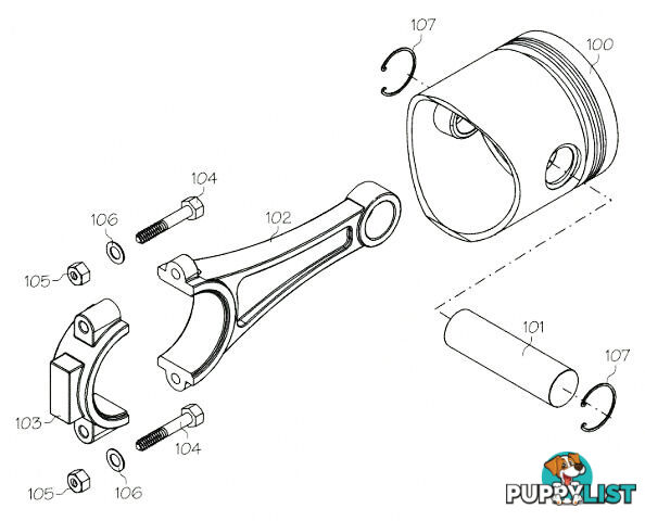 F5143 (YS ENGINE PART) CON ROD YS53