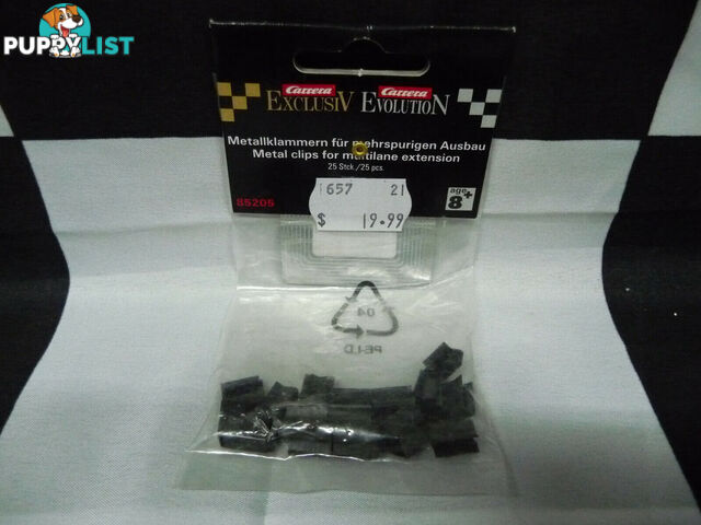 Carrera Evolution 85205 Metal Clips for Multilane Extension 25 pcs - CARRERA - Does not apply