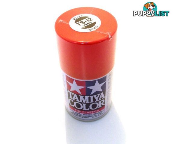 TS-12   TAMIYA ACRYLIC SPRAY PAINT  ORANGE - TAMIYA PAINTS &amp; Accessories