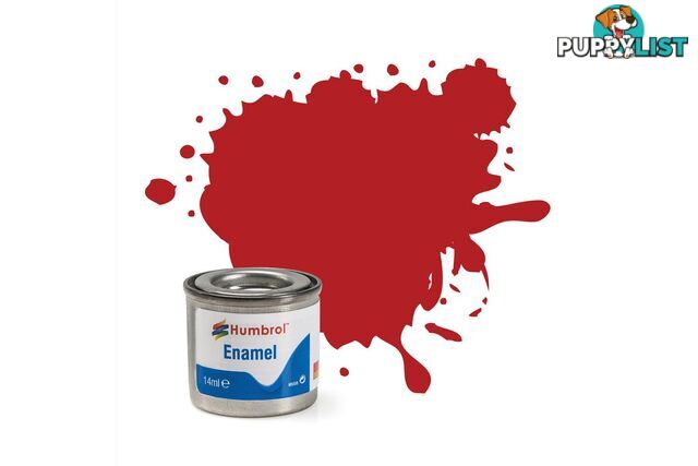 153   HUMBROL ENAMEL PAINT INSIGNIA RED MATT - HUMBROL