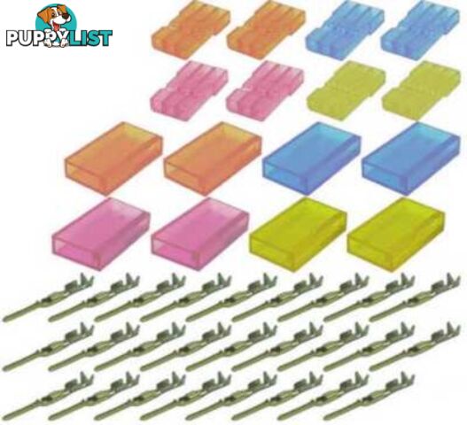 TY1 FUTABA FEMALE CONNECTOR KIT 4 COLOUR TY4075 - FUTABA,TY1