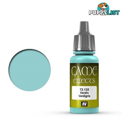 VALLEJO GAME 72135 Color Effects Verdigris 17ml Acrylic Paint