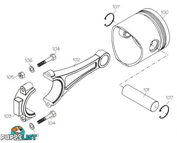 S4107 (YS ENGINE PART) PISTON RING HELI 80ST