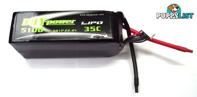 DBY 5100MAH 6S 35C LIPO