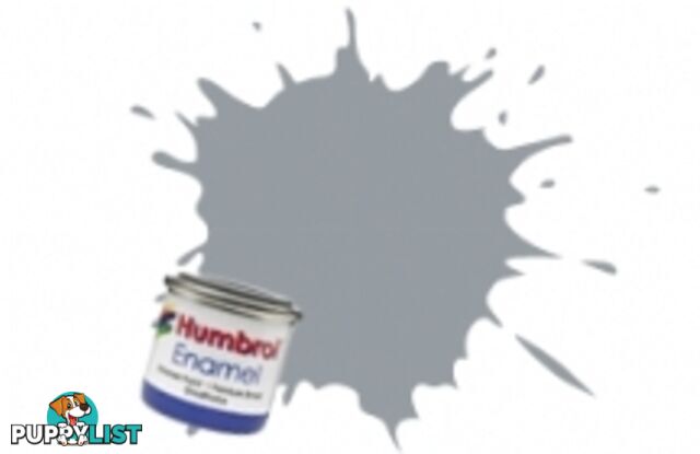 165   HUMBROL ENAMEL PAINT MEDIUM SEA GREY SATIN - HUMBROL