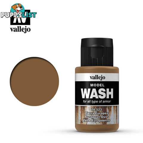 VALLEJO MODEL WASH EUROPEAN DUST 76523 35ml - VALLEJO