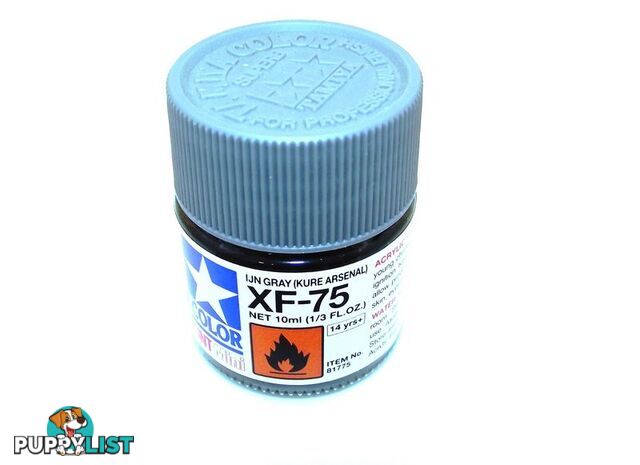 XF-75   TAMIYA ACRYLIC PAINT FLAT JN GREY - TAMIYA PAINTS &amp; Accessories