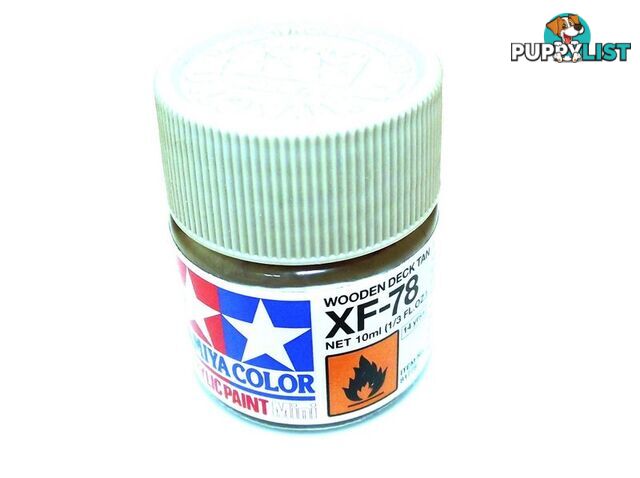 XF-78   TAMIYA ACRYLIC PAINT FLAT WOOD DEK TN - TAMIYA PAINTS &amp; Accessories