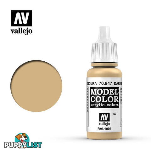 VALLEJO MODEL COLOR DARK SAND 17ML AV70847 - VALLEJO