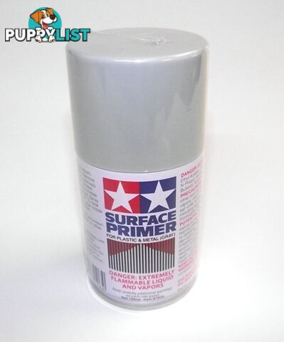 87026  TAMIYA SURFACE PRIMER FOR PLASTIC& METAL GREY 100ml - TAMIYA PAINTS &amp; Accessories