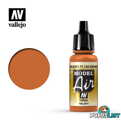 VALLEJO MODEL AIR ACRYLIC PAINT ORANGE RUST 71130 - VALLEJO