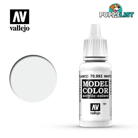 VALLEJO MODEL COLOR WHITE GREY 17ML AV70993 - VALLEJO