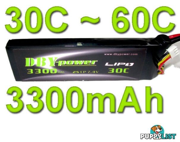 DBY 3300MAH 2S 30C LIPO