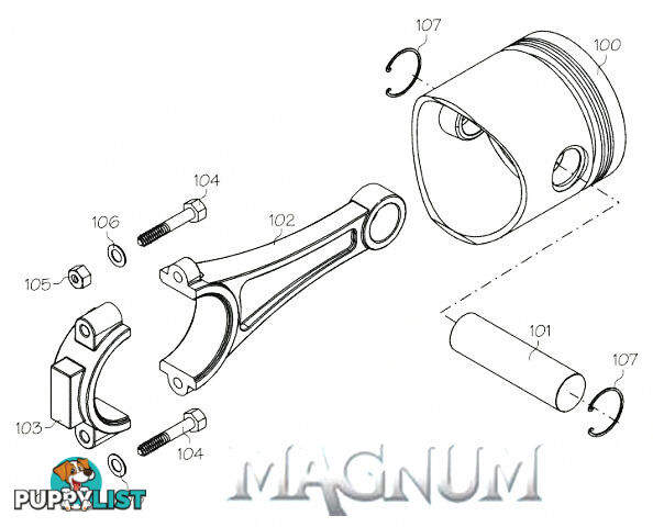 180831F (MAGNUM ENGINE PART) INTAKE PIPE GASKET