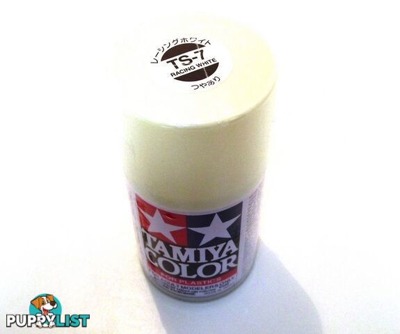 TS-7   TAMIYA ACRYLIC SPRAY PAINT  RACING WHITE - TAMIYA PAINTS &amp; Accessories