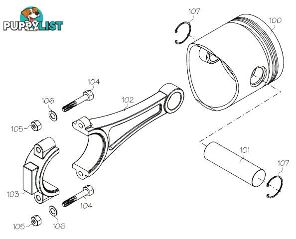 S5208 (YS ENGINE PART) WRIST PIN RETAINER 120SR