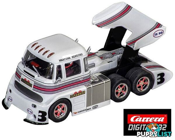 Carrera EVO DIGITAL 1:32 TRUCKSTER CABOVER MARTINA REHSING No.3 slot car also suits  scalextric - CARRERA - Does not apply